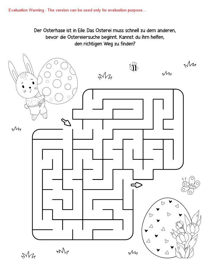 Beispielinhalt (Bild) Mein Rätsel-Mal-Spaß Ostern | Für Kinder ab 4 Jahren