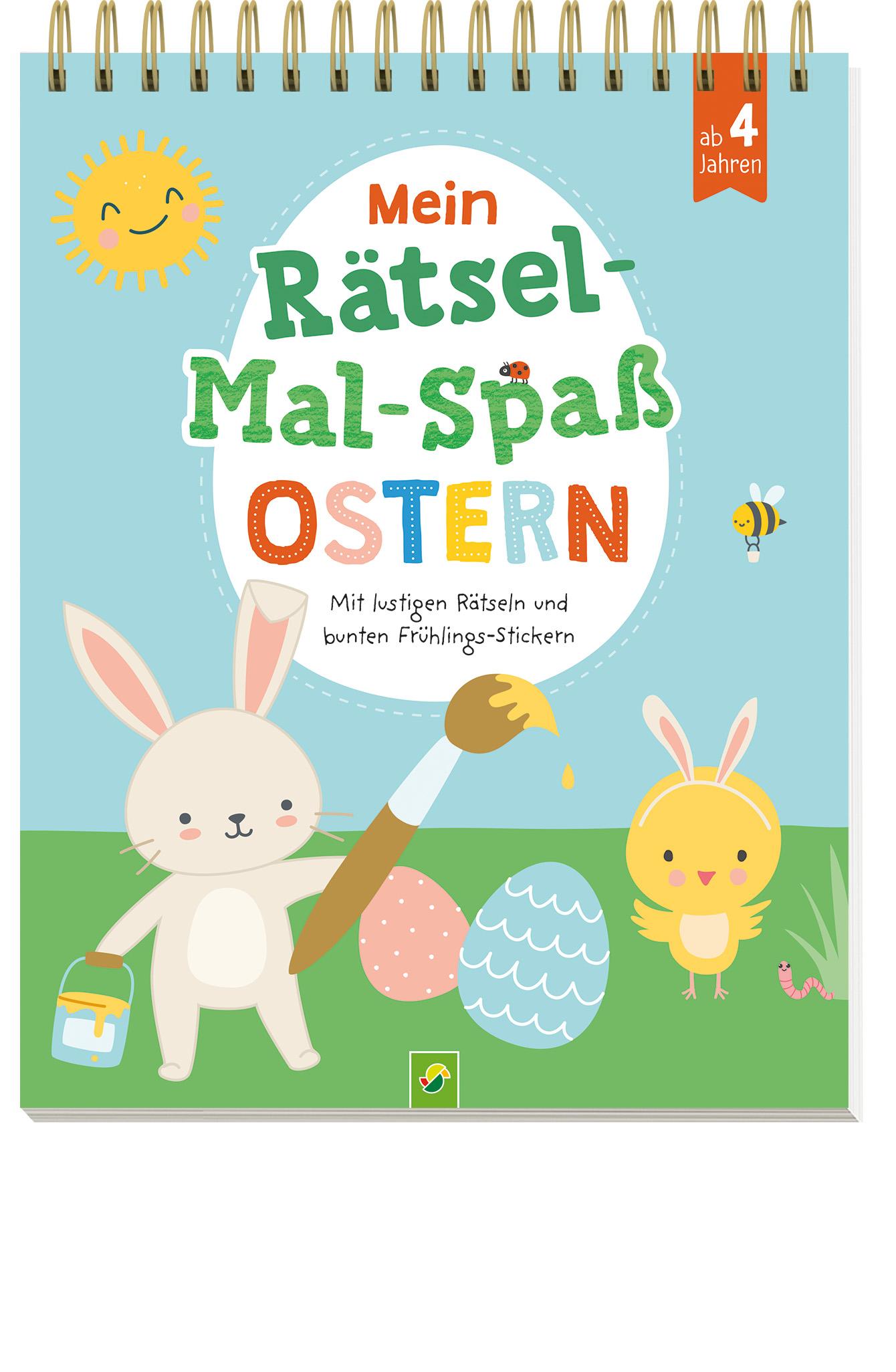 Vorderes Coverbild Mein Rätsel-Mal-Spaß Ostern | Für Kinder ab 4 Jahren