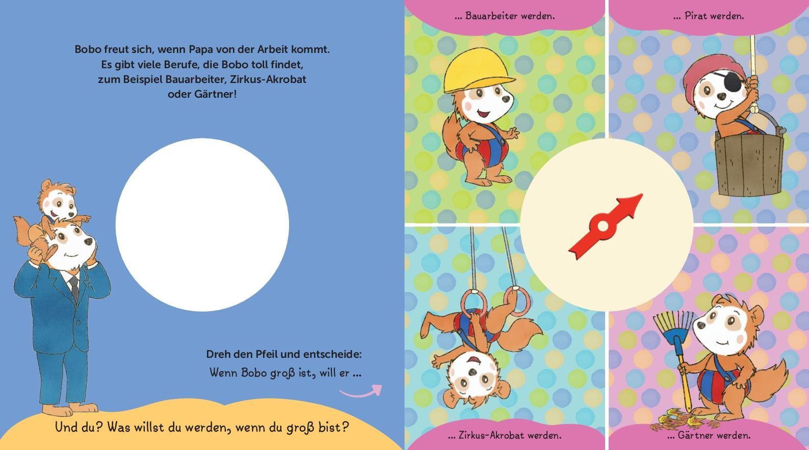 Beispielinhalt (Bild) Was macht Bobo heute? Entscheide Du!