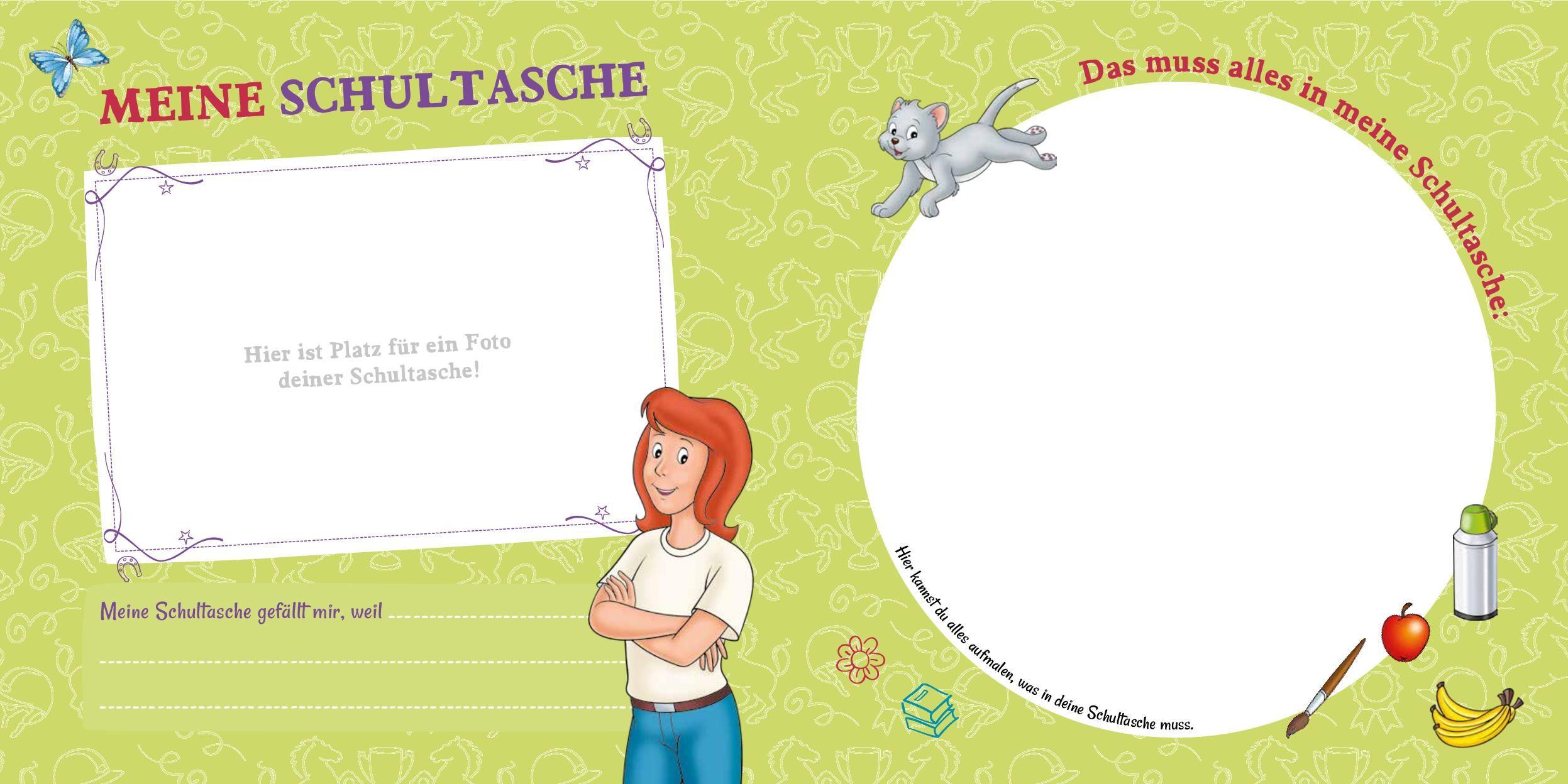 Beispielinhalt (Bild) Bibi & Tina: Ab heute bin ich Schulkind! Mein Erinnerungsalbum zum Schulanfang