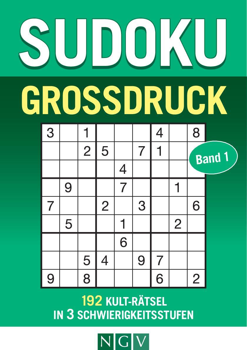 Vorderes Coverbild Sudoku Großdruck - Band 1