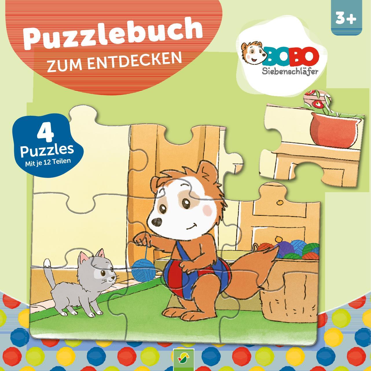 Vorderes Coverbild Bobo Siebenschläfer Puzzlebuch zum Entdecken
