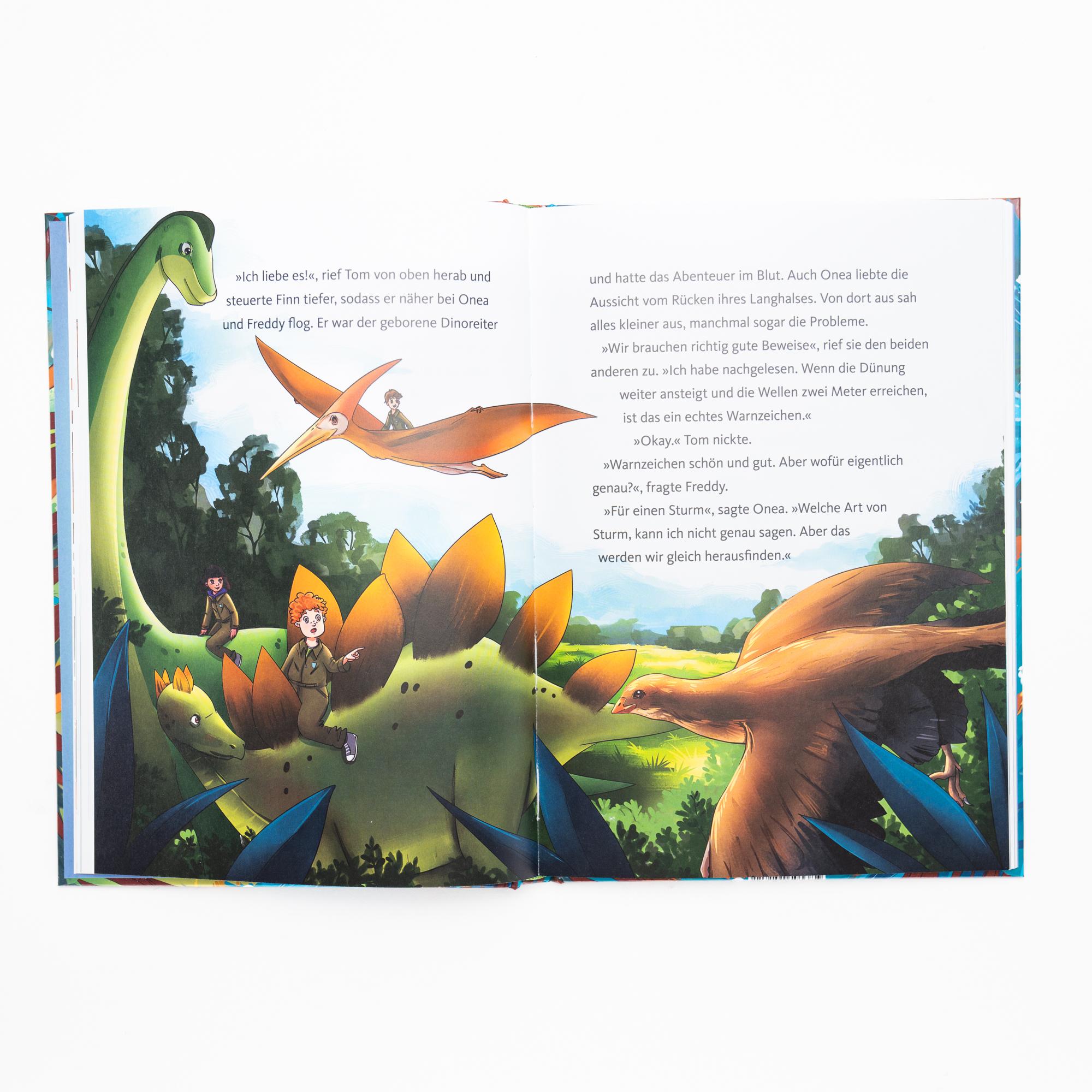 Beispielinhalt (Bild) Die Dinoschule - Flucht vor dem Hurrikan! (Band 5)