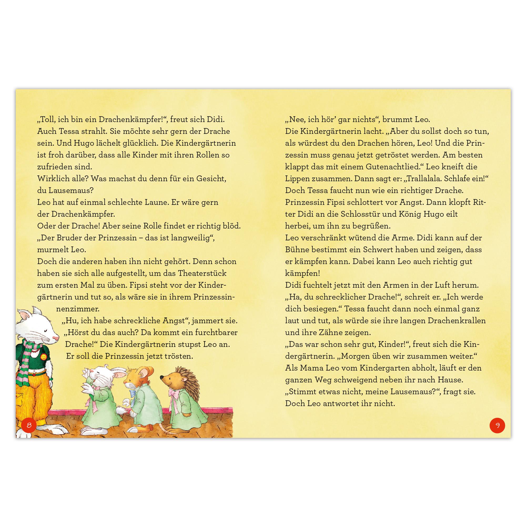 Beispielinhalt (Bild) Leo Lausemaus - Mutmach-Geschichten