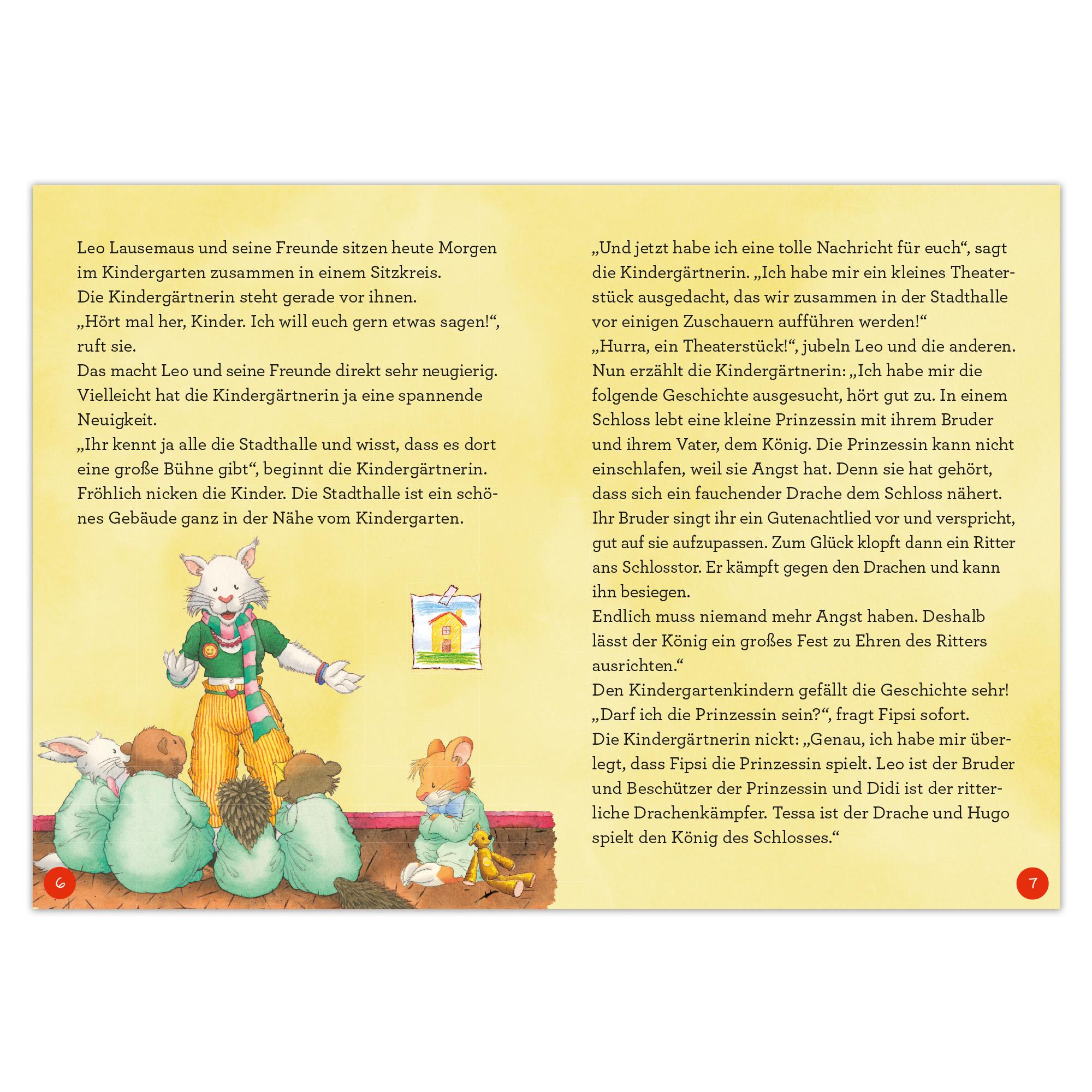 Beispielinhalt (Bild) Leo Lausemaus - Mutmach-Geschichten