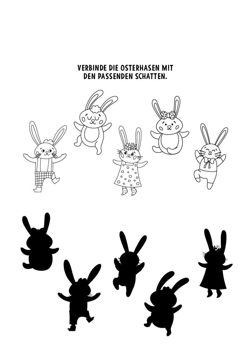 Beispielinhalt (Bild) Mein kleiner Oster-Rätselblock für Kinder ab 4 Jahren