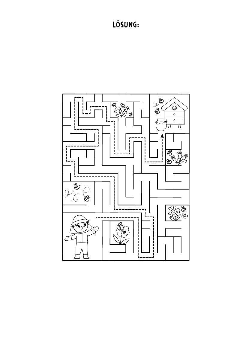 Beispielinhalt (Bild) Mein kleiner Oster-Rätselblock für Kinder ab 4 Jahren