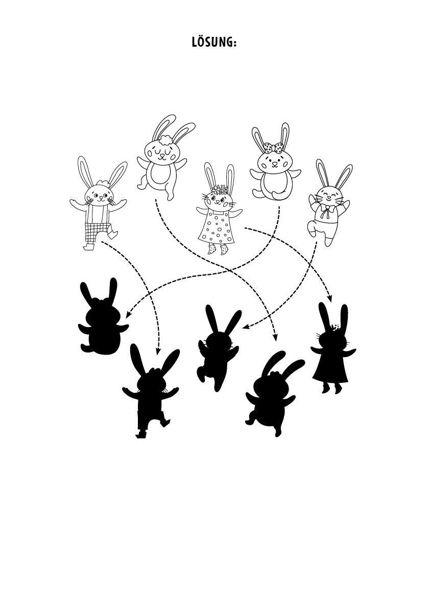 Beispielinhalt (Bild) Mein kleiner Oster-Rätselblock für Kinder ab 4 Jahren