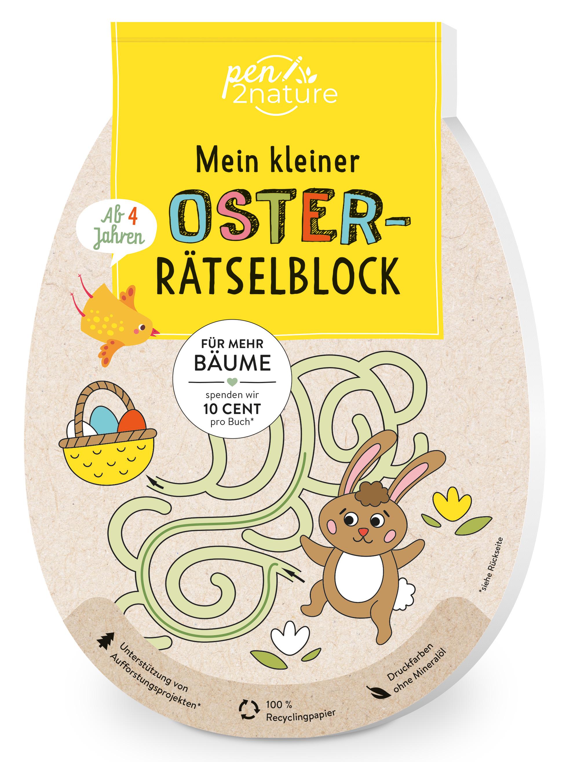 Vorderes Coverbild Mein kleiner Oster-Rätselblock für Kinder ab 4 Jahren