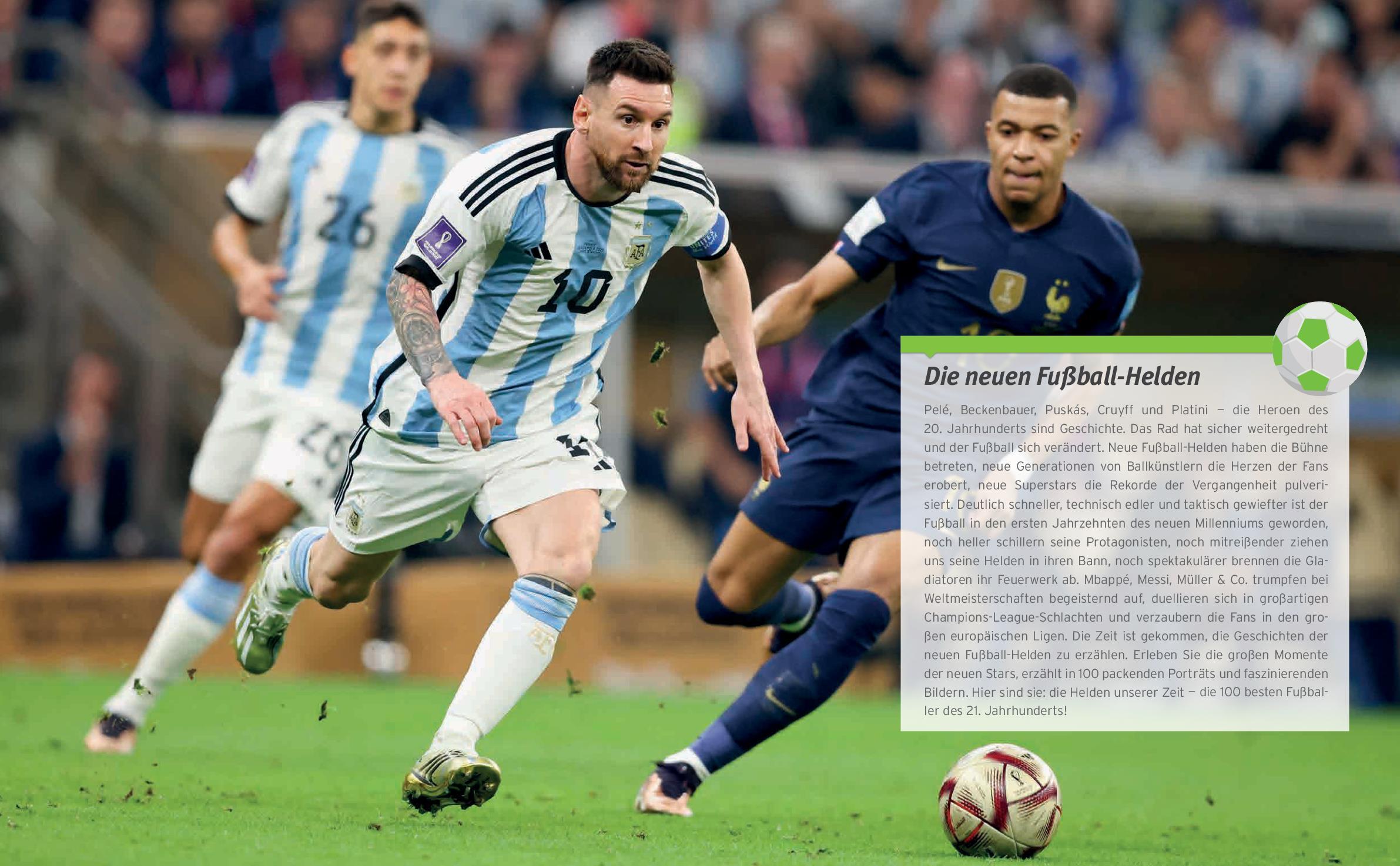 Beispielinhalt (Bild) 100 Top-Fußballer - Die besten Spieler des 21. Jahrhunderts