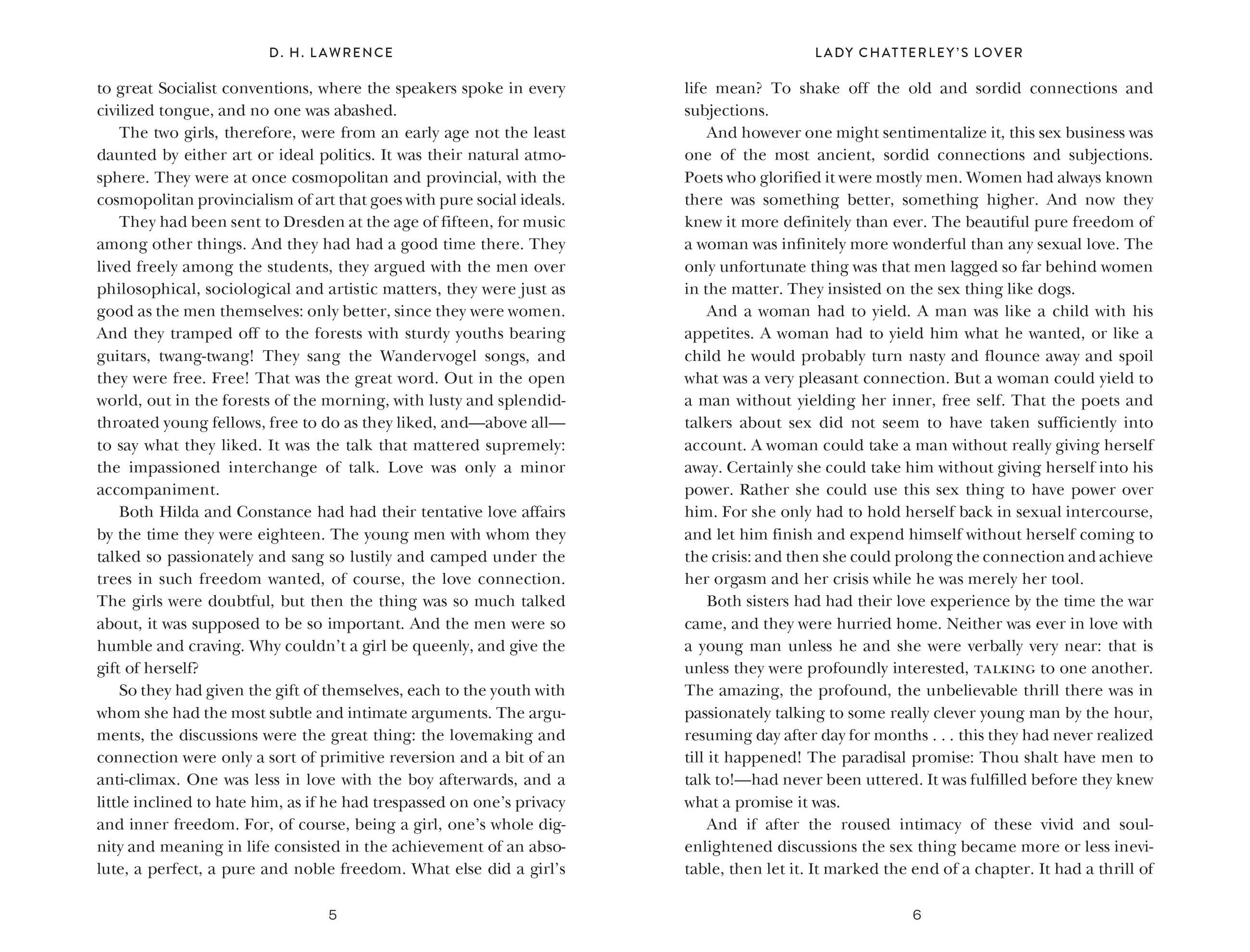 Beispielinhalt (Bild) Lady Chatterley's Lover