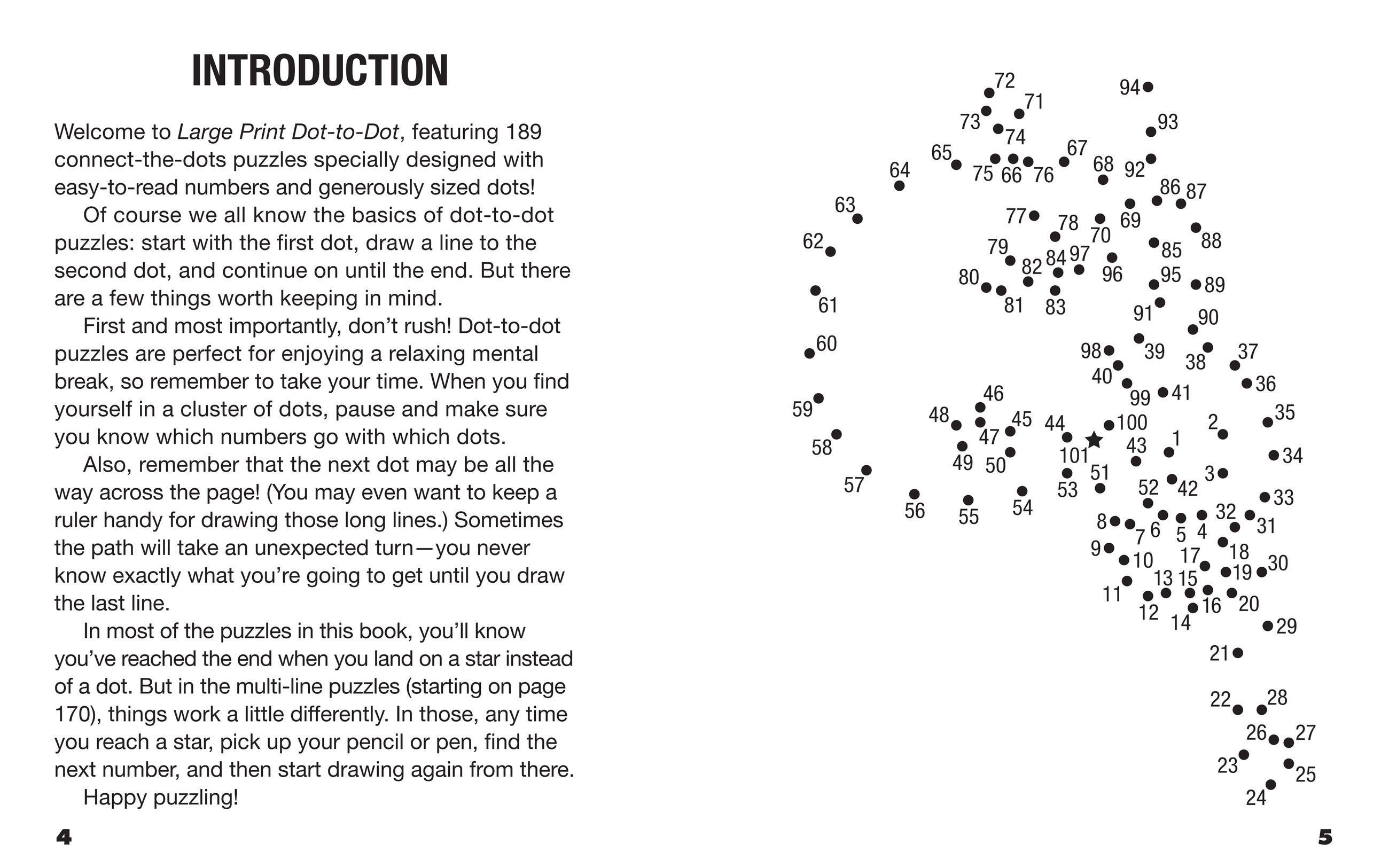 Beispielinhalt (Bild) Large Print Dot-To-Dot