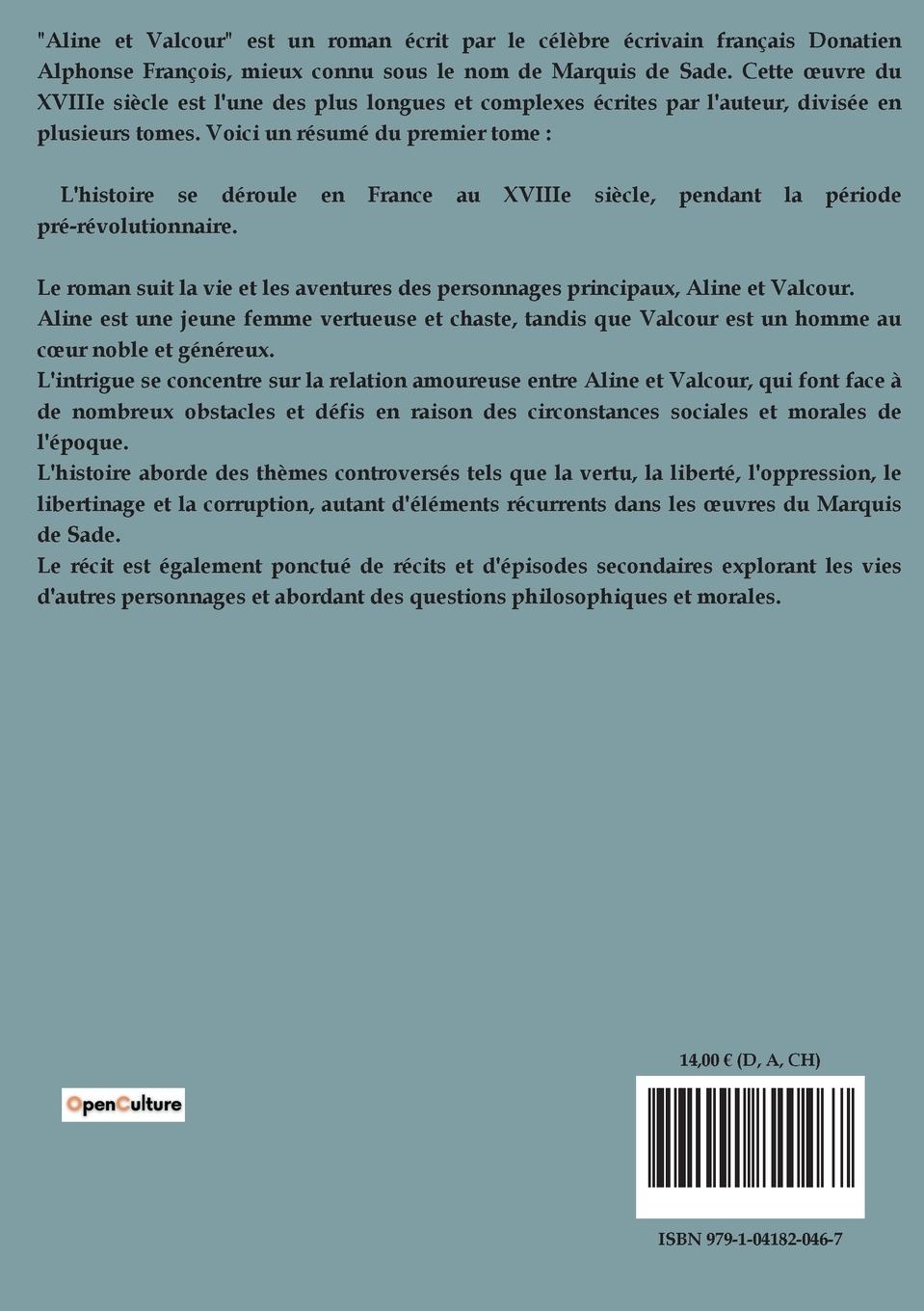 Rückseitencover Aline et Valcour