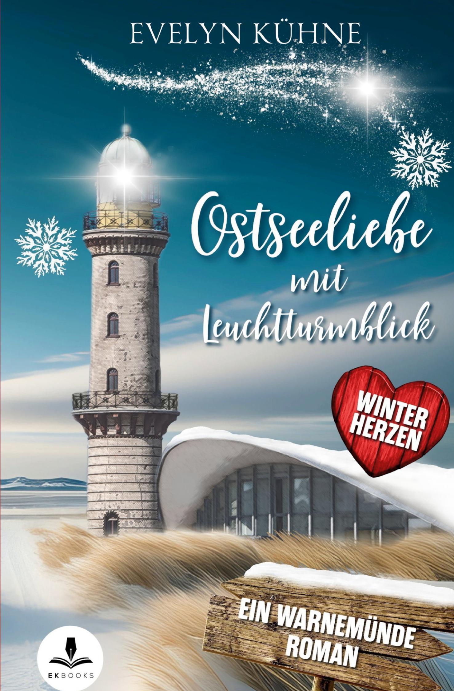 Vorderes Coverbild Ostseeliebe mit Leuchtturmblick: Winterherzen