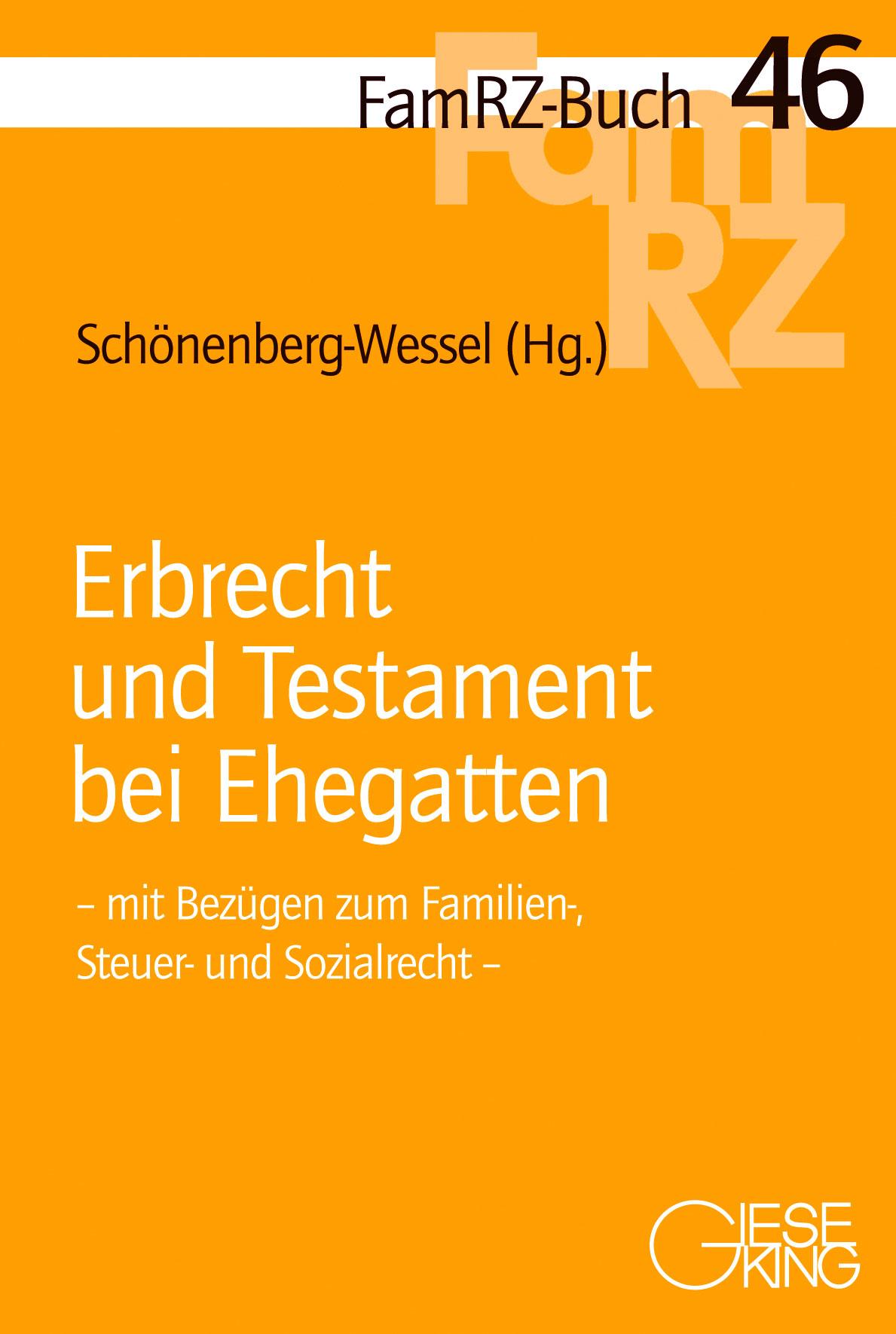 Vorderes Coverbild Erbrecht und Testament bei Ehegatten