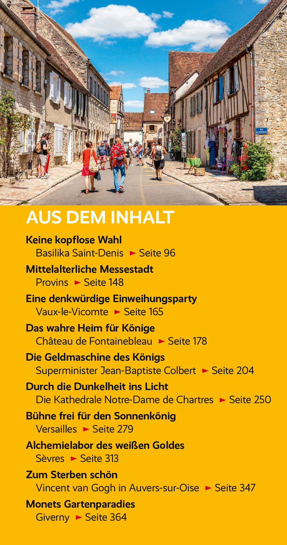 Beispielinhalt (Bild) TRESCHER Reiseführer Île-de-France