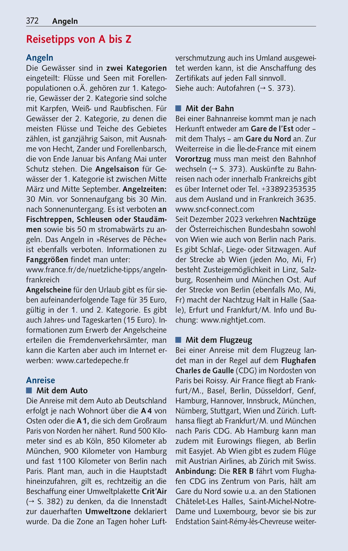 Beispielinhalt (Bild) TRESCHER Reiseführer Île-de-France