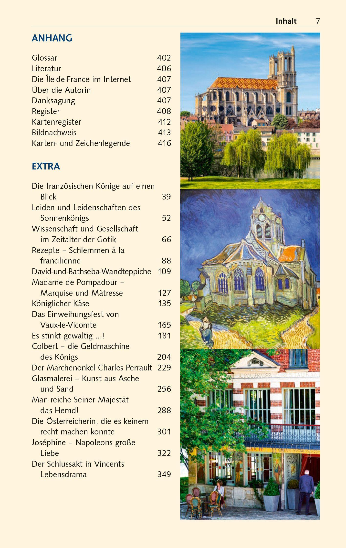 Beispielinhalt (Bild) TRESCHER Reiseführer Île-de-France