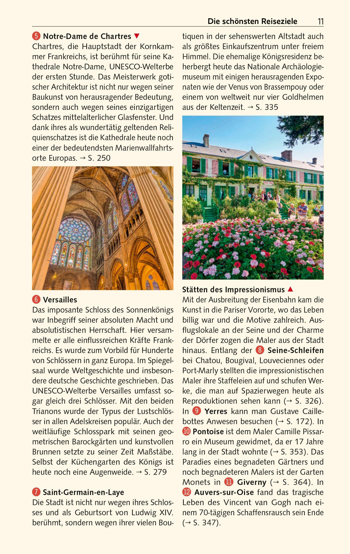 Beispielinhalt (Bild) TRESCHER Reiseführer Île-de-France