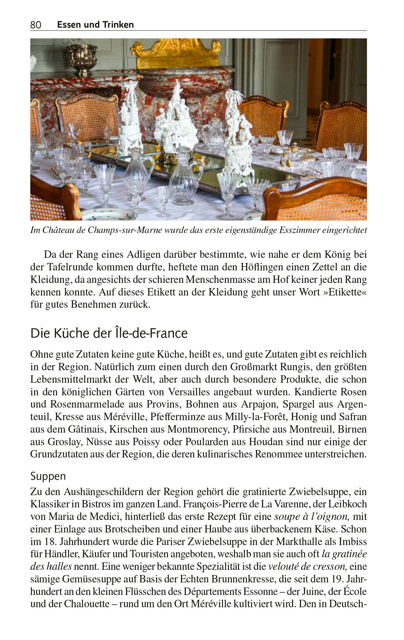 Beispielinhalt (Bild) TRESCHER Reiseführer Île-de-France