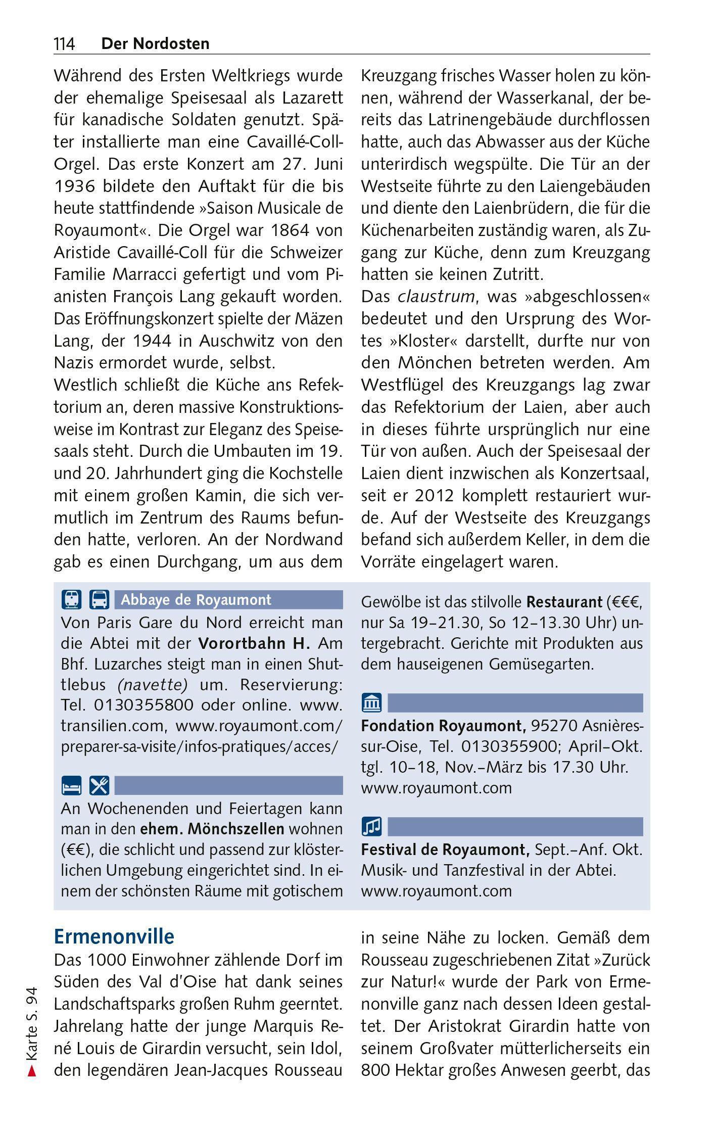 Beispielinhalt (Bild) TRESCHER Reiseführer Île-de-France