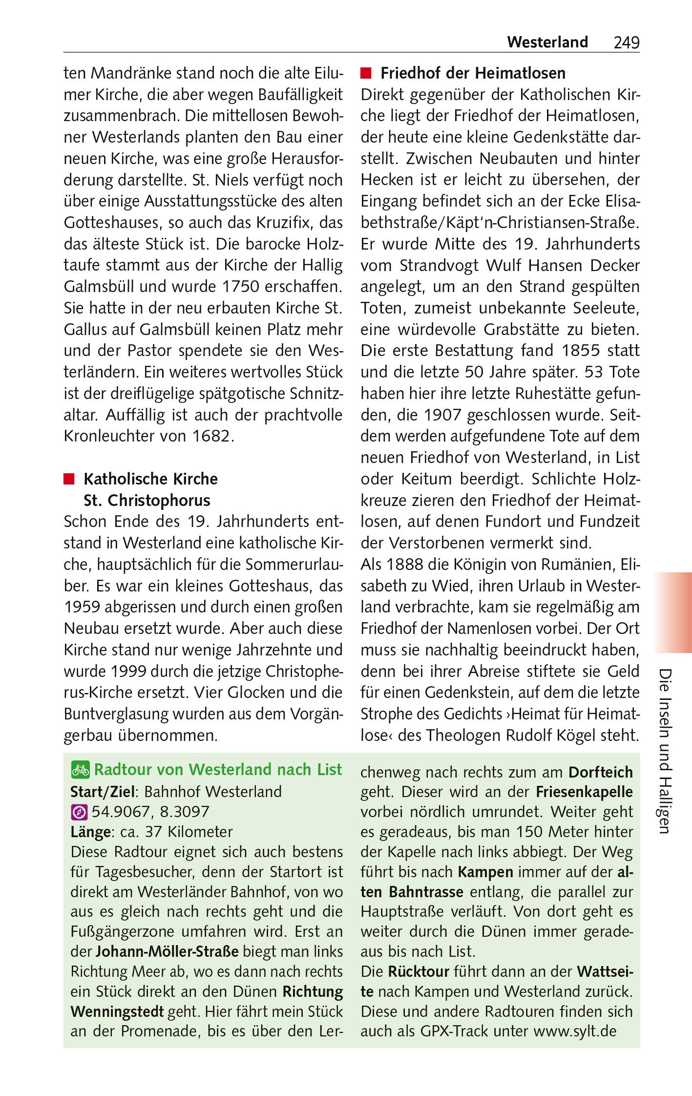 Beispielinhalt (Bild) TRESCHER Reiseführer Nordfriesland