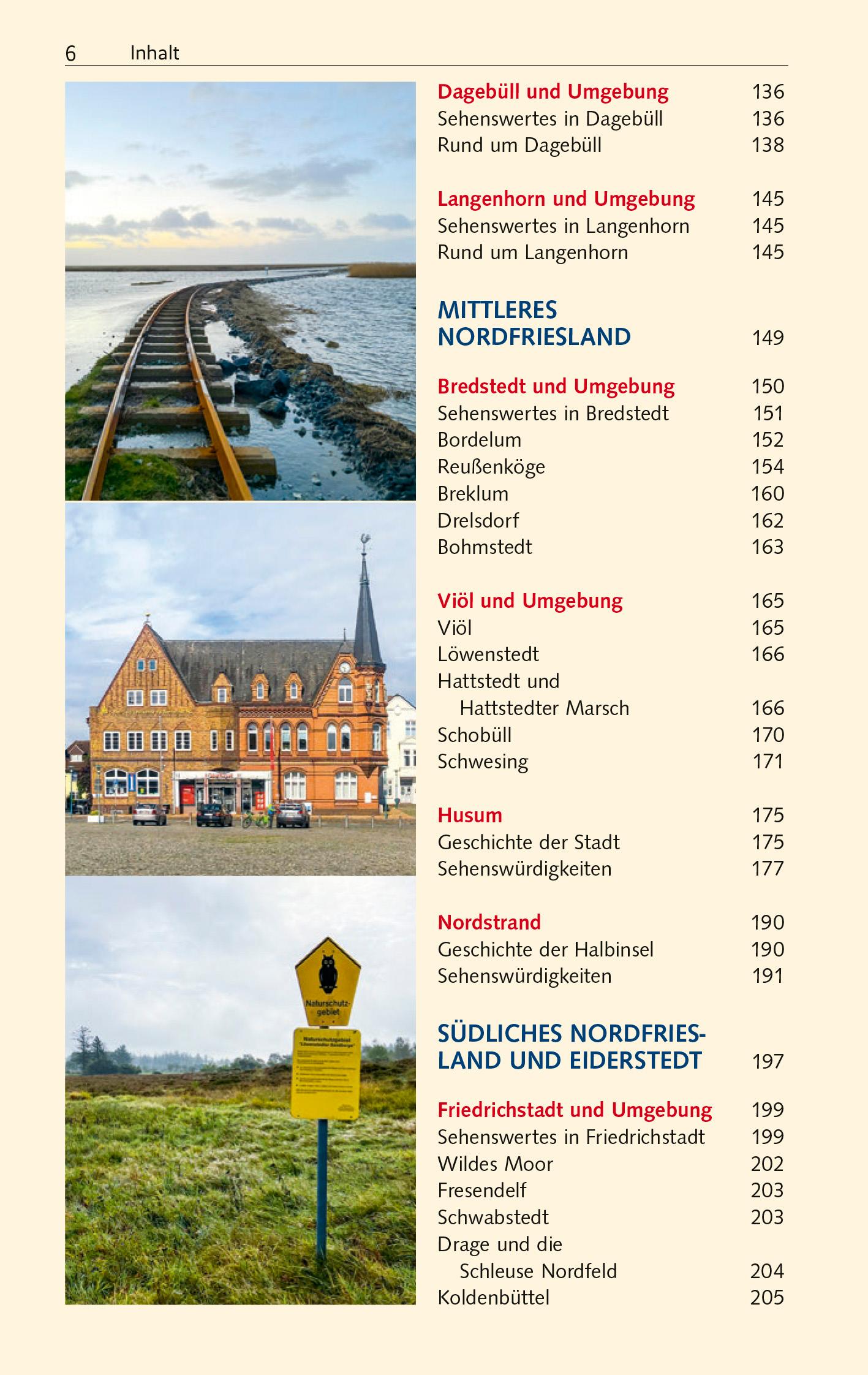 Beispielinhalt (Bild) TRESCHER Reiseführer Nordfriesland