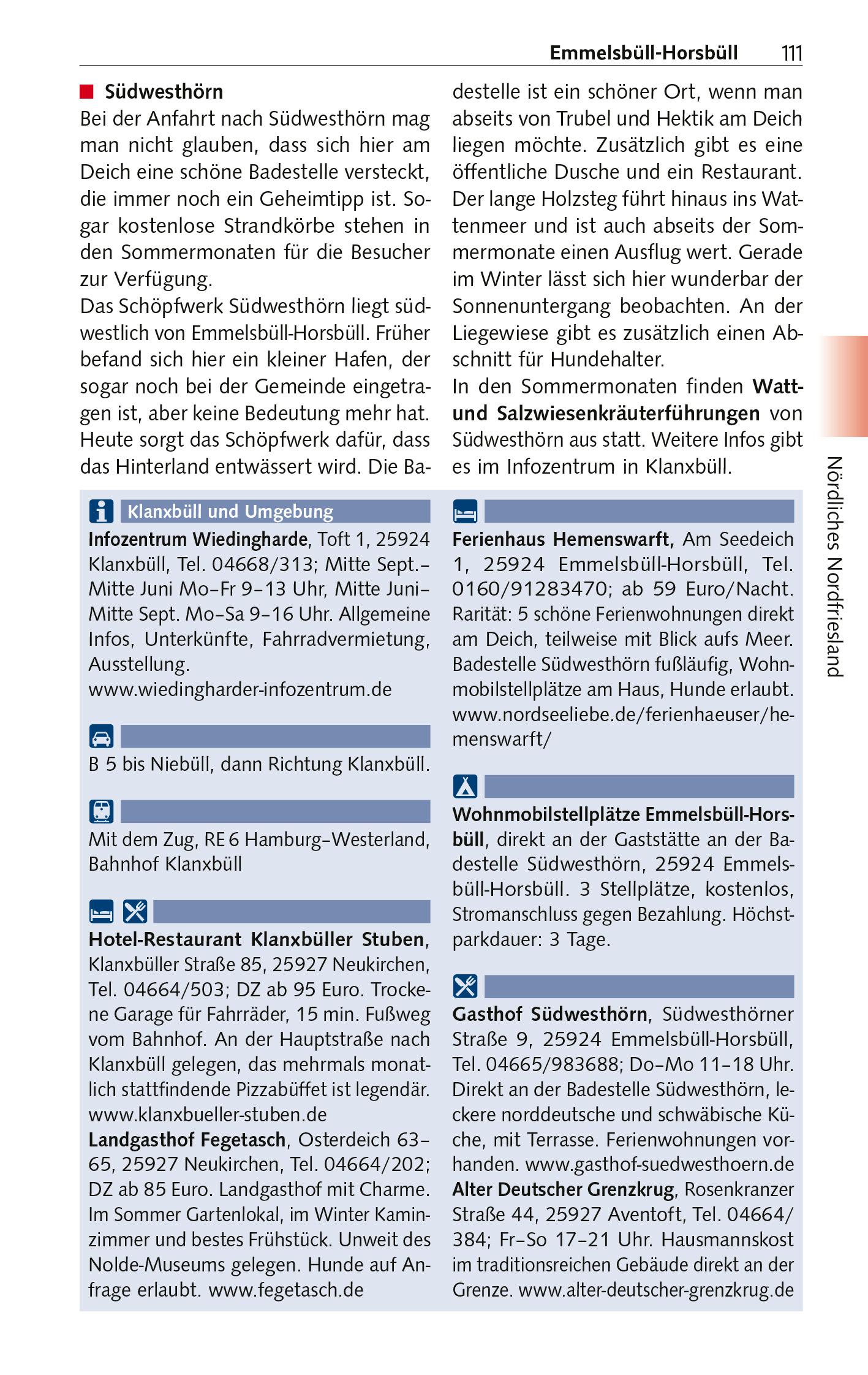 Beispielinhalt (Bild) TRESCHER Reiseführer Nordfriesland