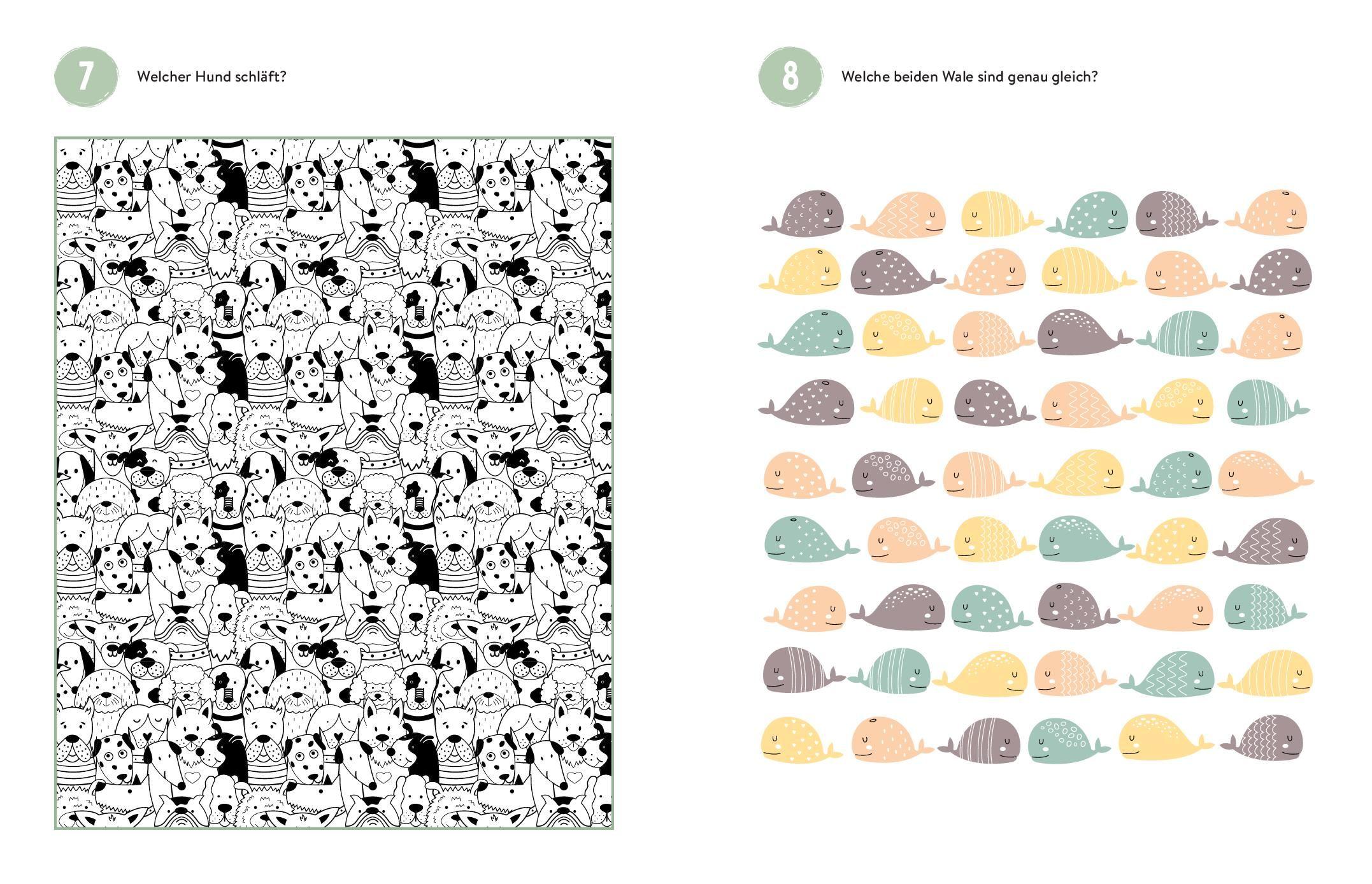 Beispielinhalt (Bild) Tierische Suchrätsel - Finde das, was anders ist!