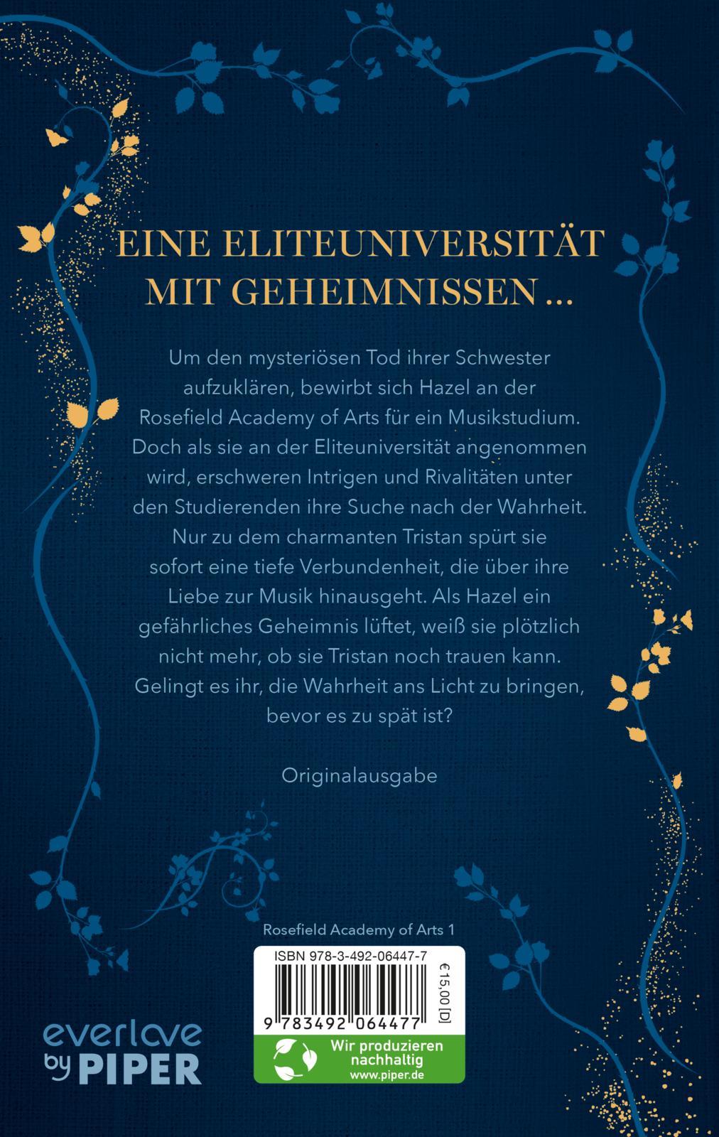 Rückseitencover Rosefield Academy of Arts - The Secrets We Keep