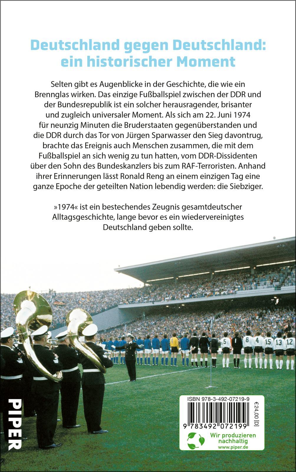 Rückseitencover 1974 - Eine deutsche Begegnung