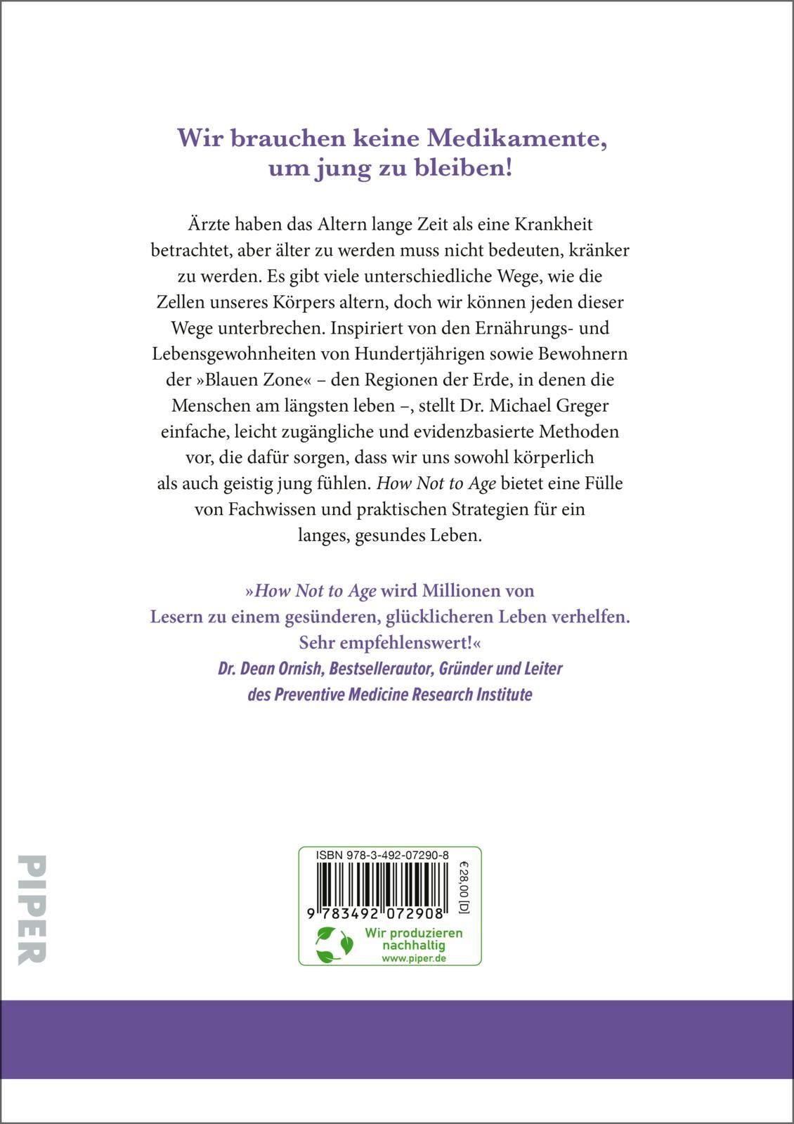 Rückseitencover How Not to Age