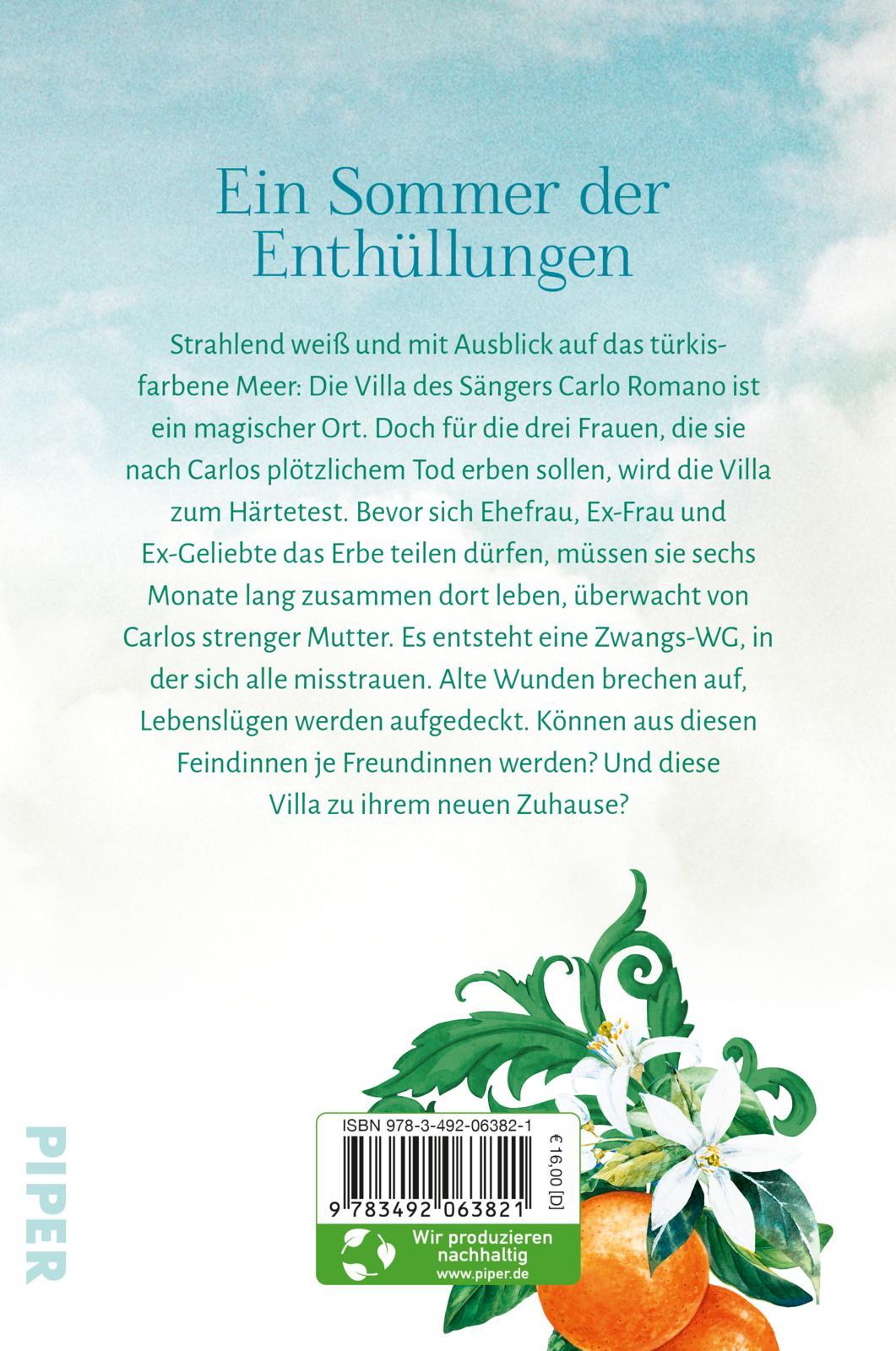 Rückseitencover Die Frauen von Capri - Das Lied vergangener Sommer