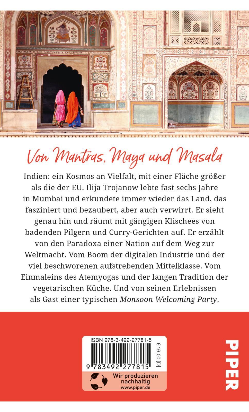 Rückseitencover Gebrauchsanweisung für Indien