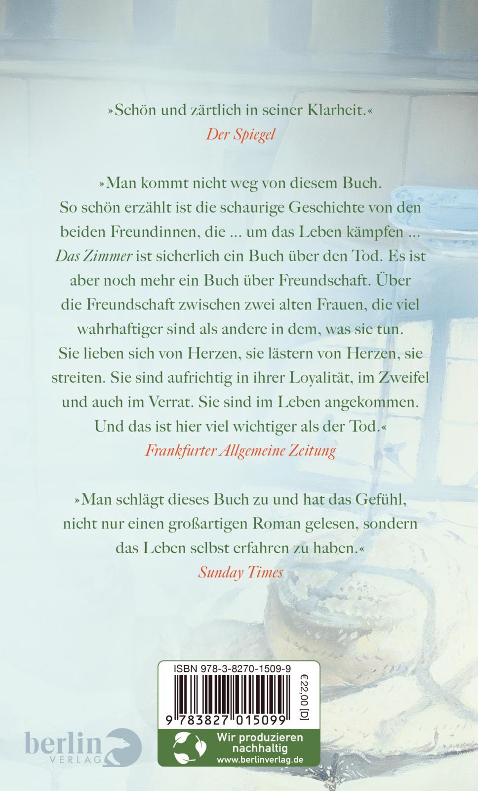 Rückseitencover Das Zimmer