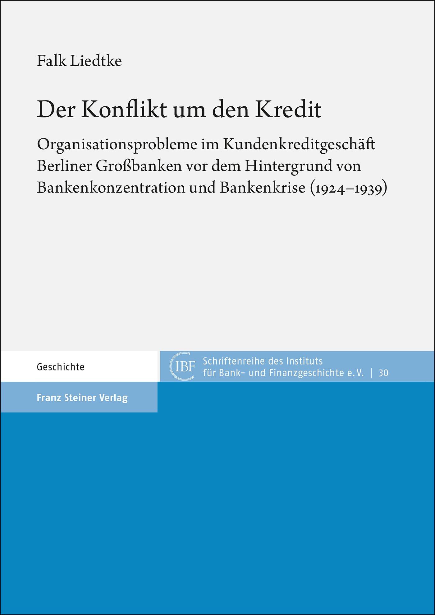 Vorderes Coverbild Der Konflikt um den Kredit