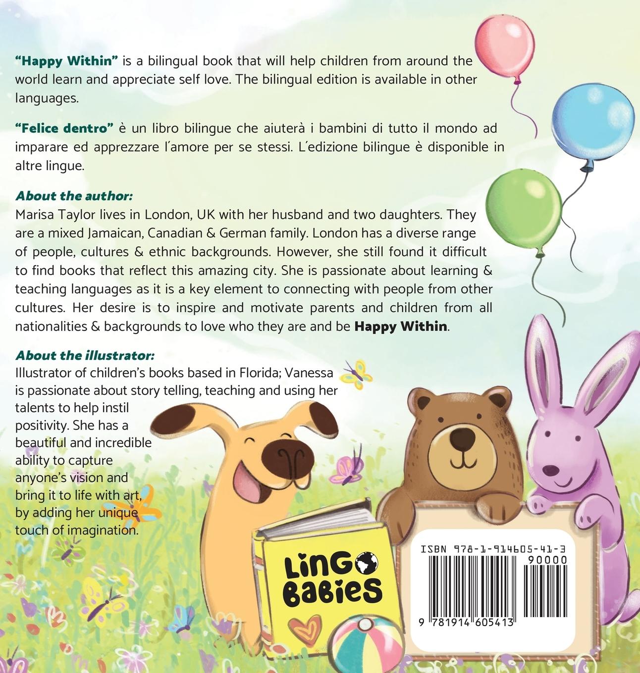 Rückseitencover Happy within/ Felice dentro