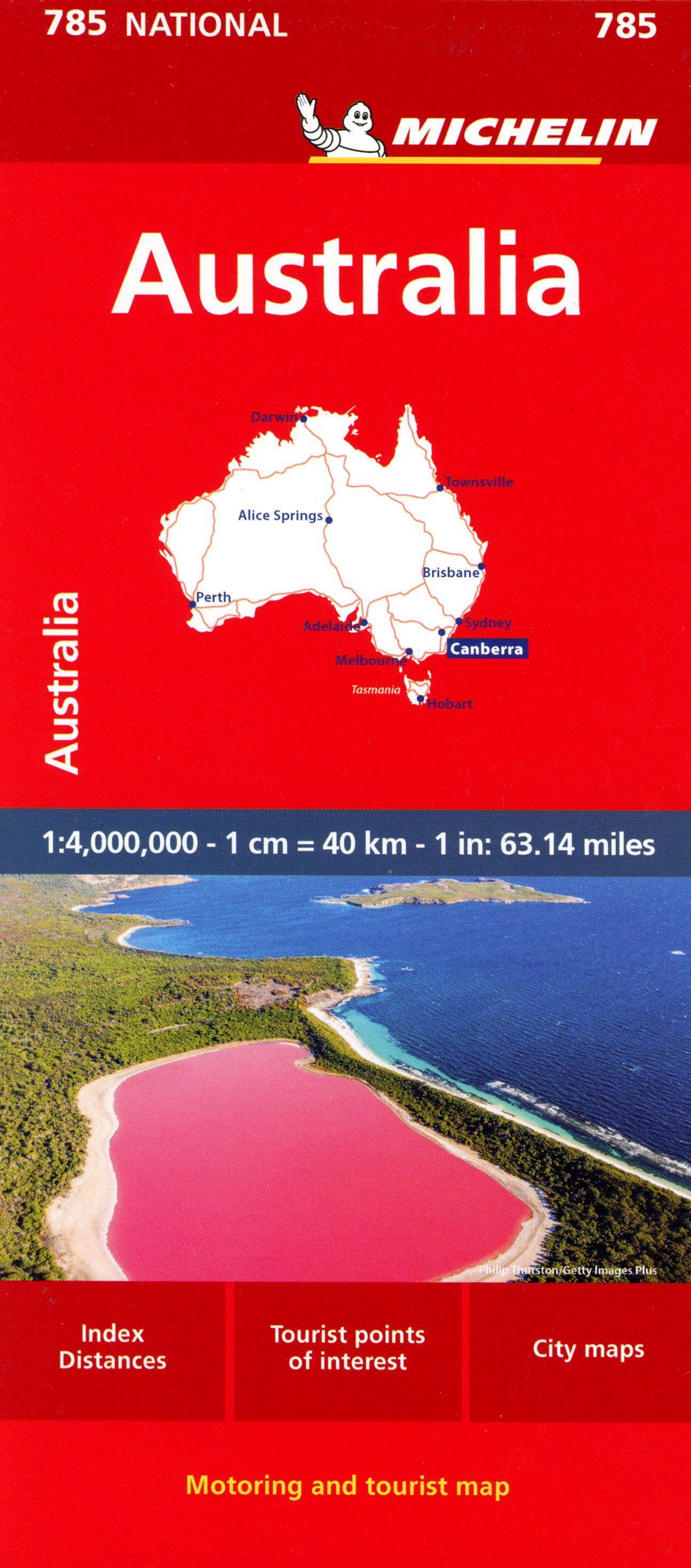 Vorderes Coverbild Michelin Australien 1:4 000 000