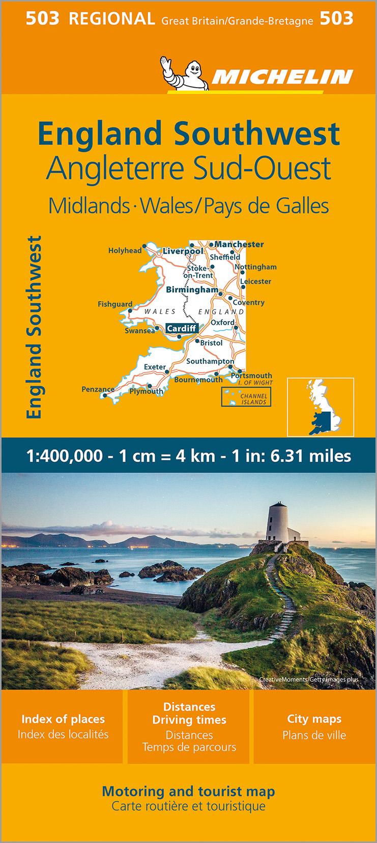 Vorderes Coverbild Michelin Wales, England Süd-West, Midlands