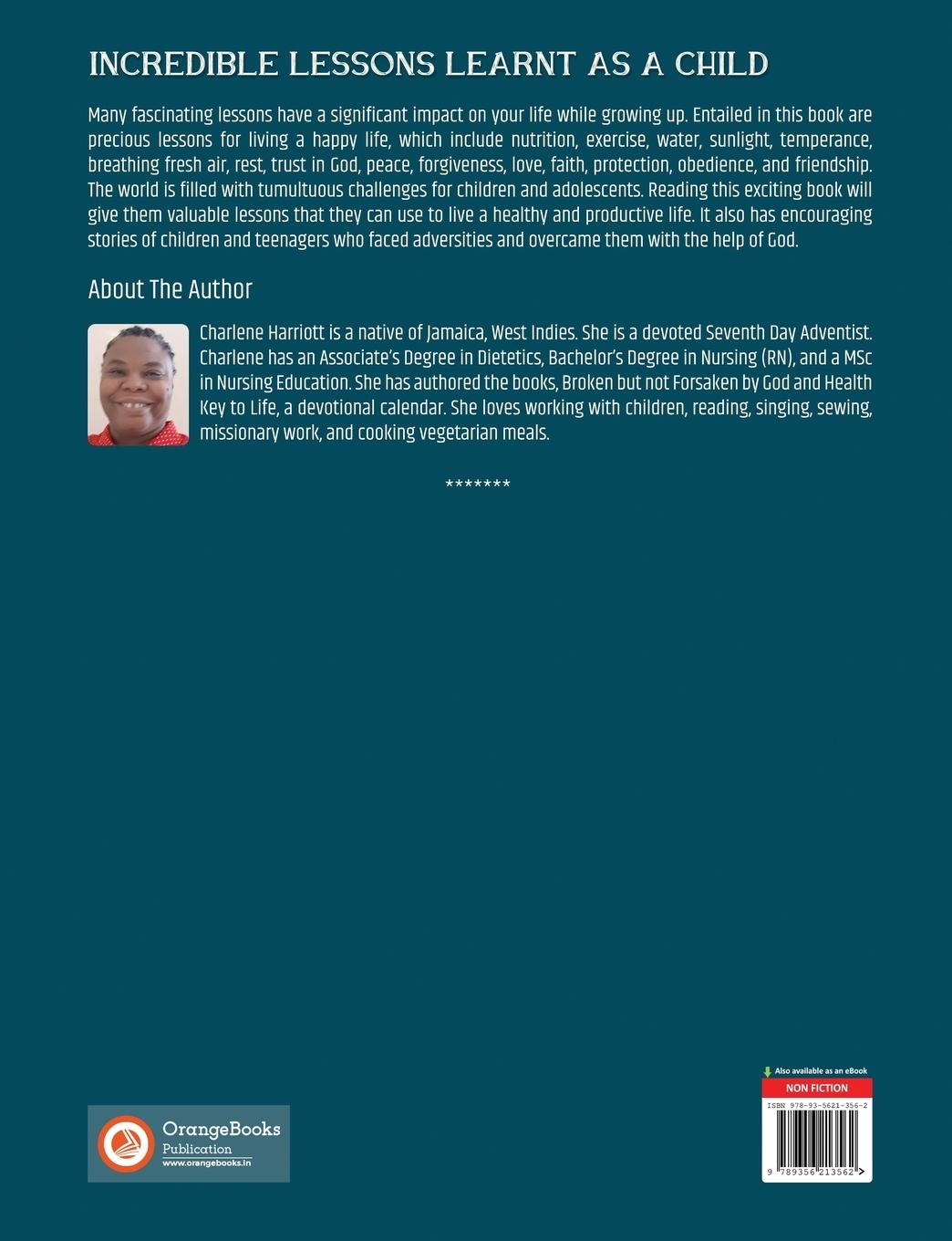 Rückseitencover Incredible Lessons Learnt as a Child