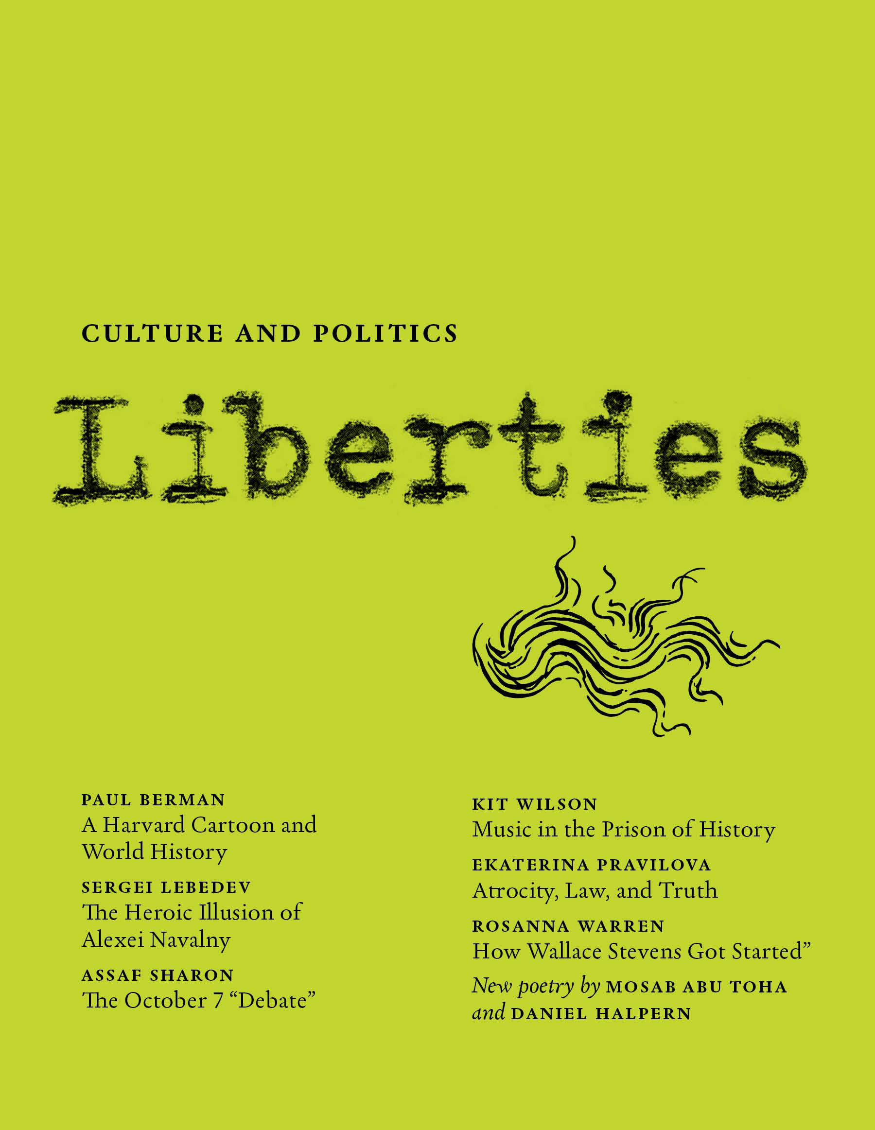 Vorderes Coverbild Liberties Journal of Culture and Politics