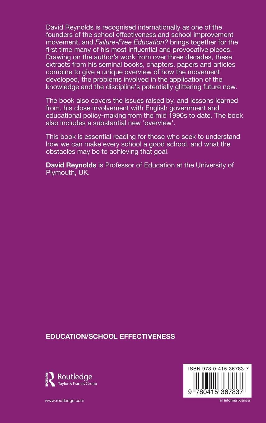 Rückseitencover Failure-Free Education?