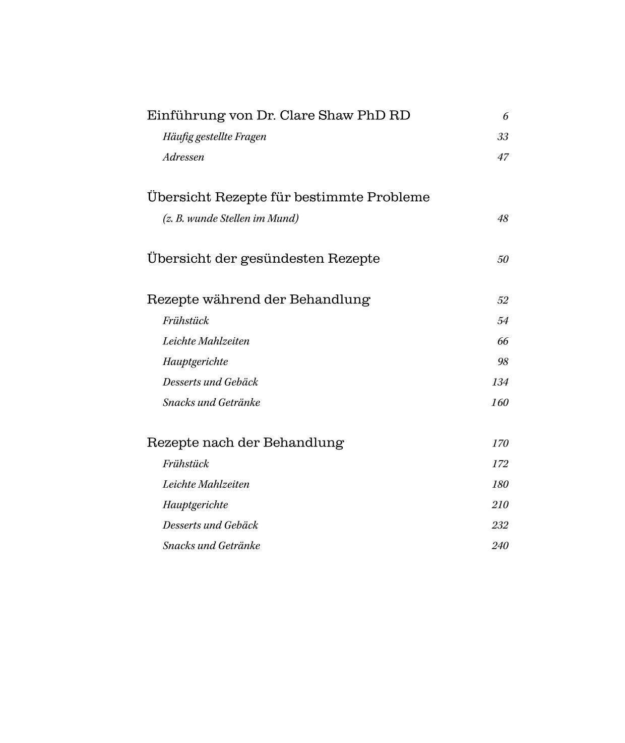 Beispielinhalt (Bild) Das Royal Marsden Anti-Krebs-Kochbuch