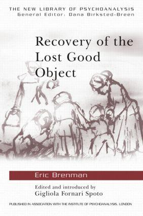 Vorderes Coverbild Recovery of the Lost Good Object