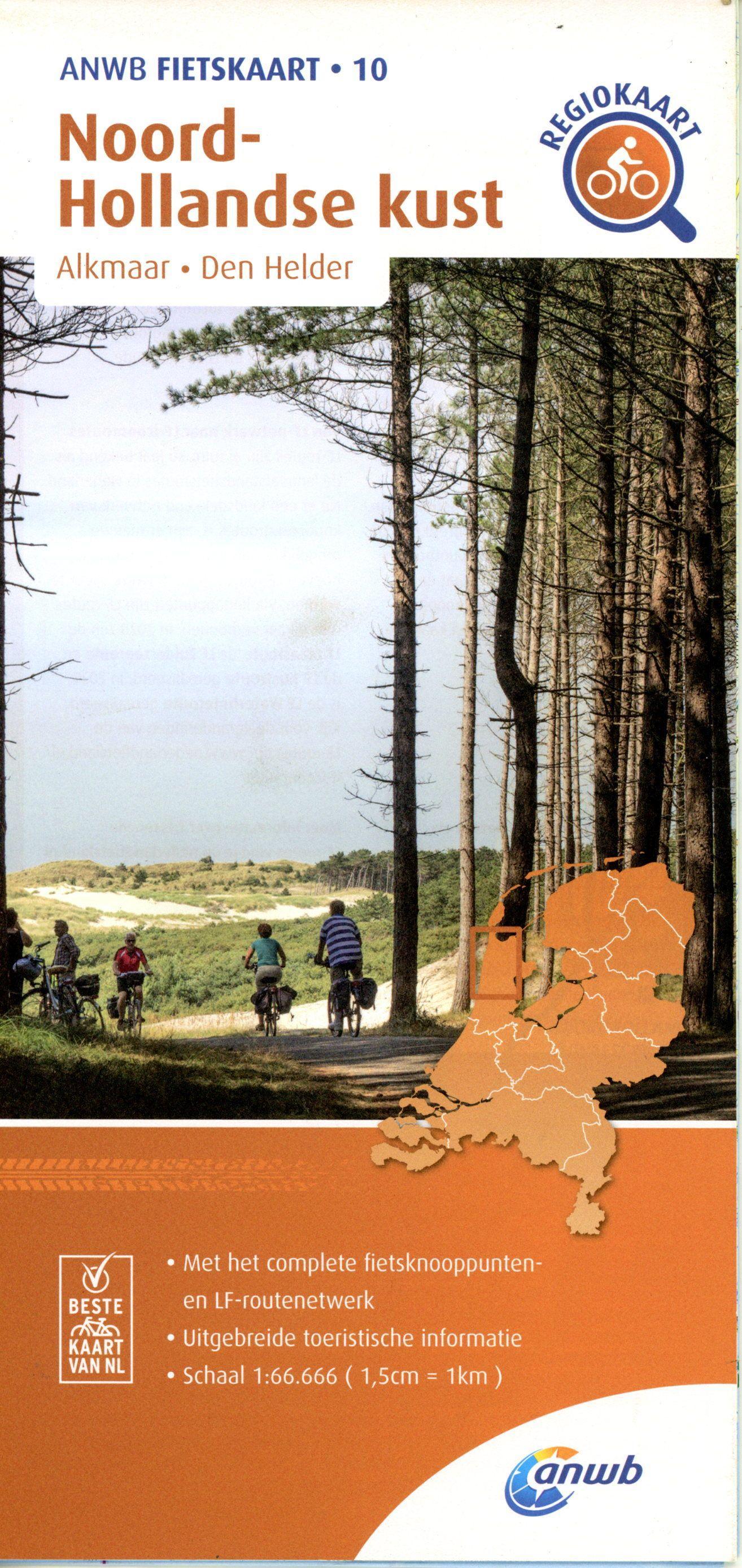 Vorderes Coverbild Noord-Hollandse kust (Alkmaar/ Den Helder) 1 : 66 666 (1,5cm = 1km)
