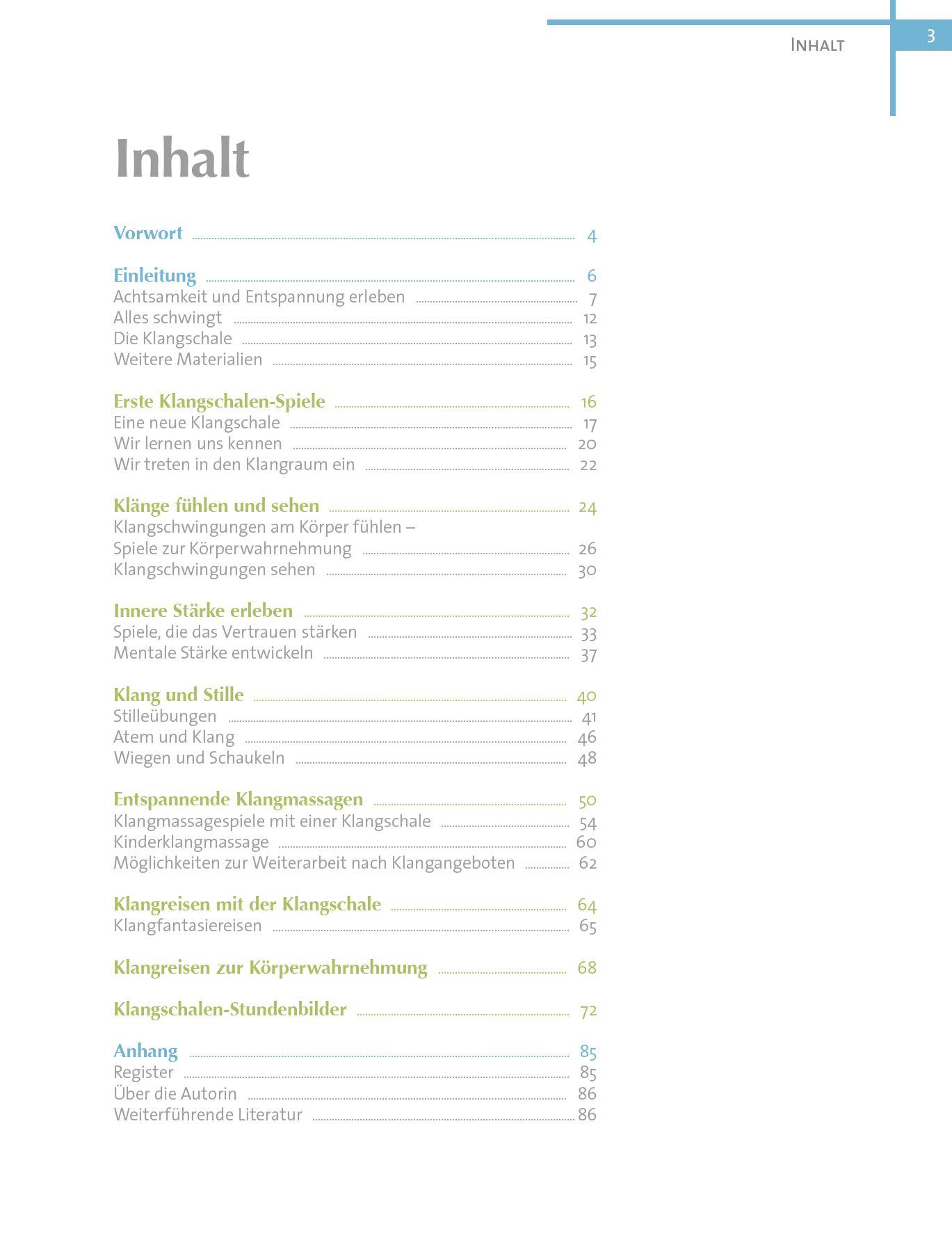 Beispielinhalt (Bild) Achtsame Klangschalen-Spiele