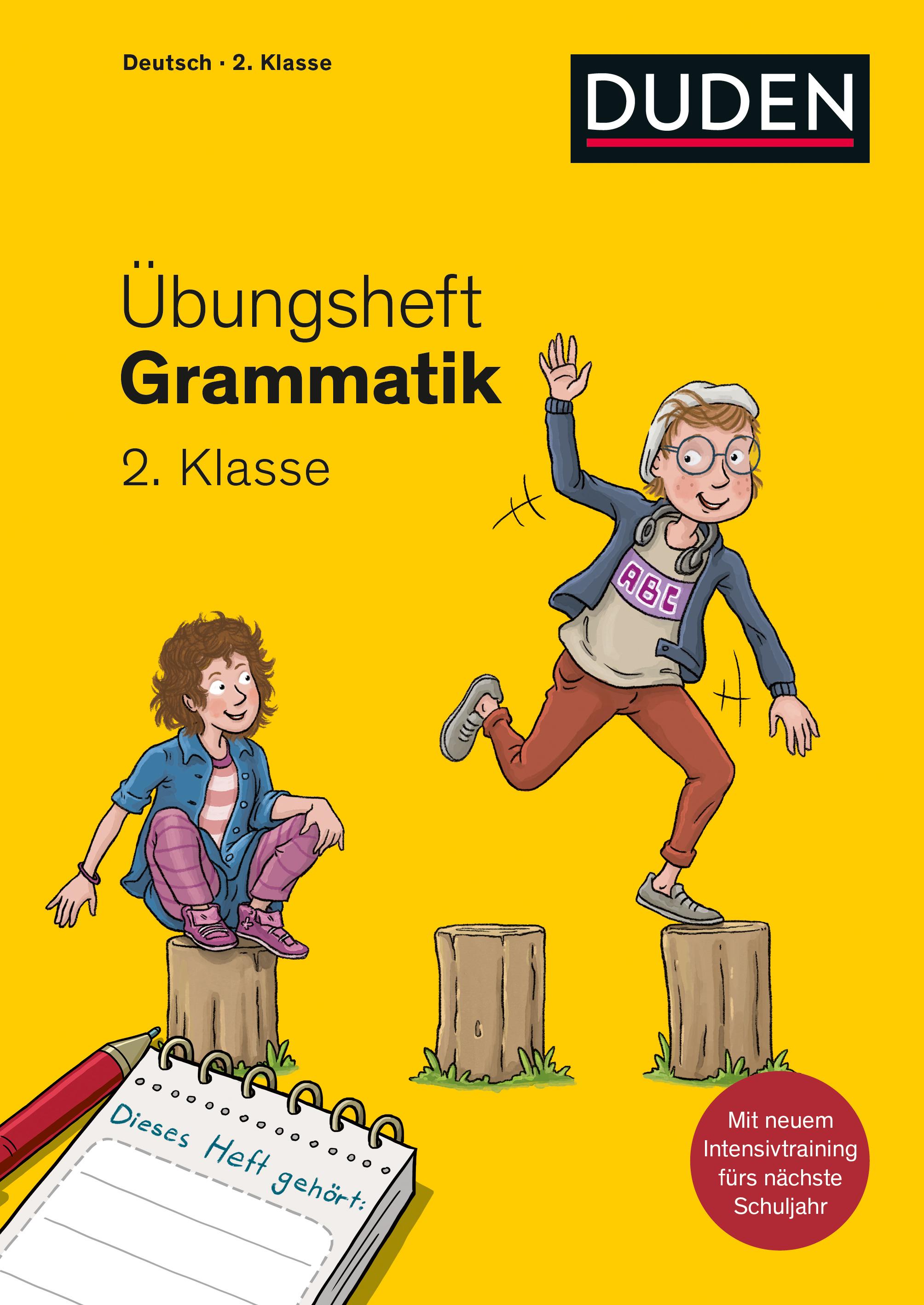 Vorderes Coverbild Übungsheft - Grammatik 2.Klasse