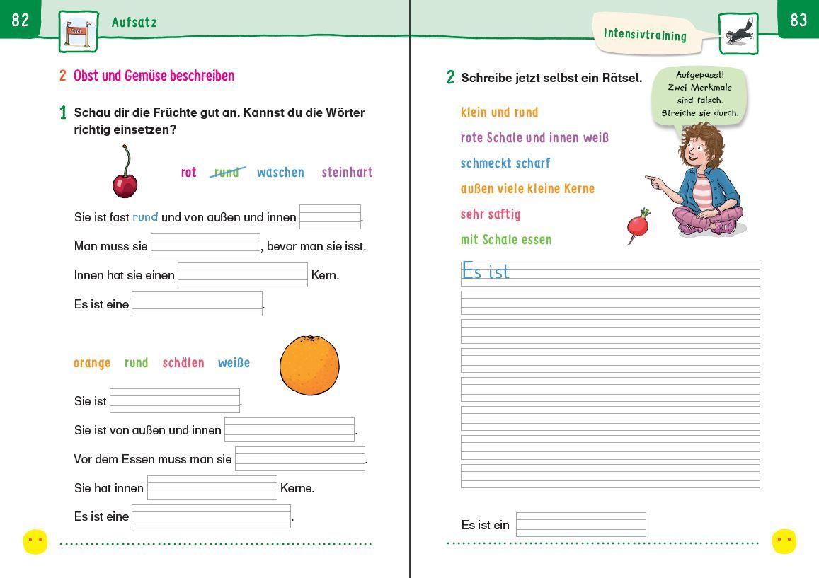 Beispielinhalt (Bild) Übungsheft - Aufsatz 2.Klasse
