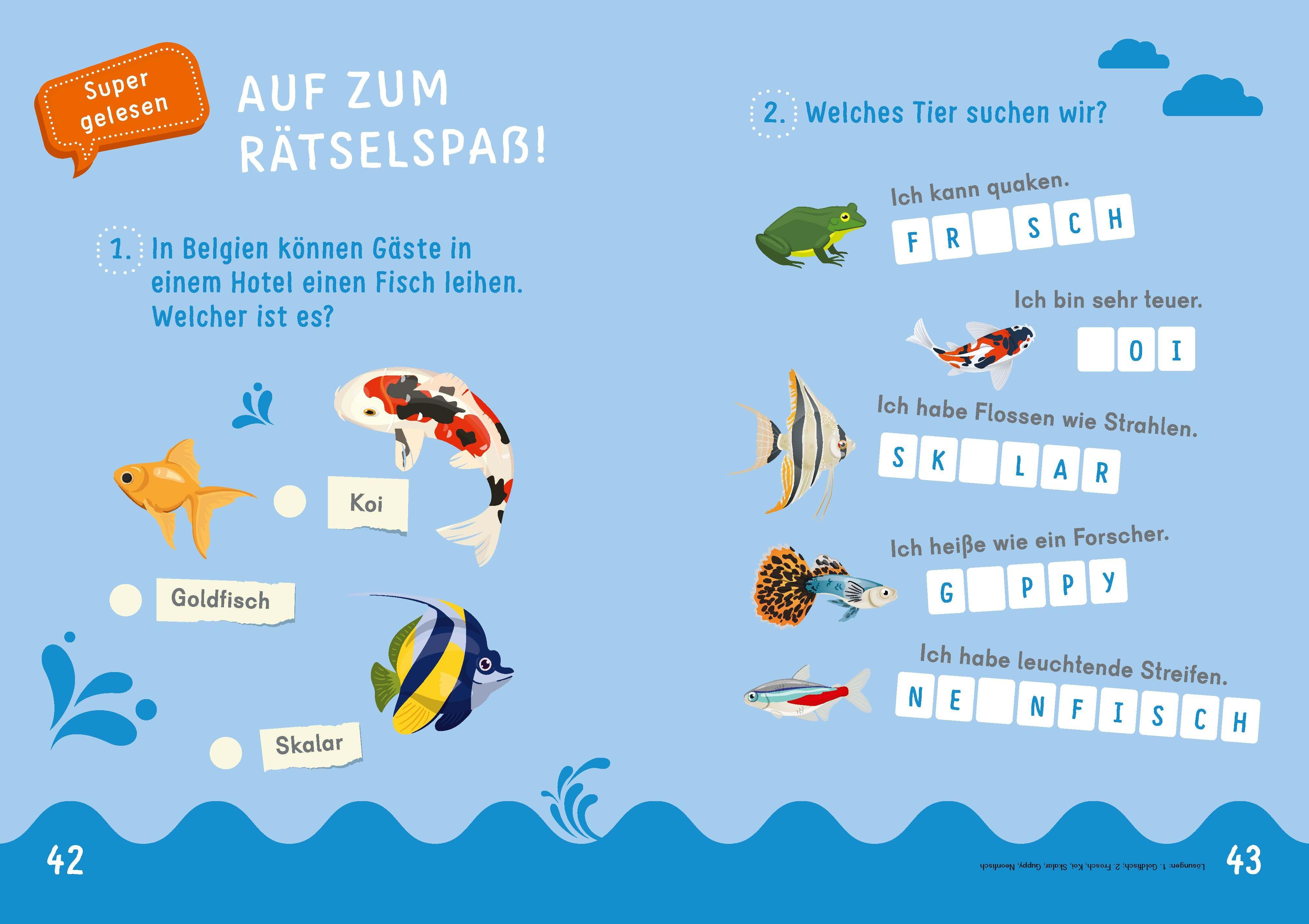 Beispielinhalt (Bild) Dein Lesestart: Weißt du schon alles über Haustiere? Ab 1. Klasse