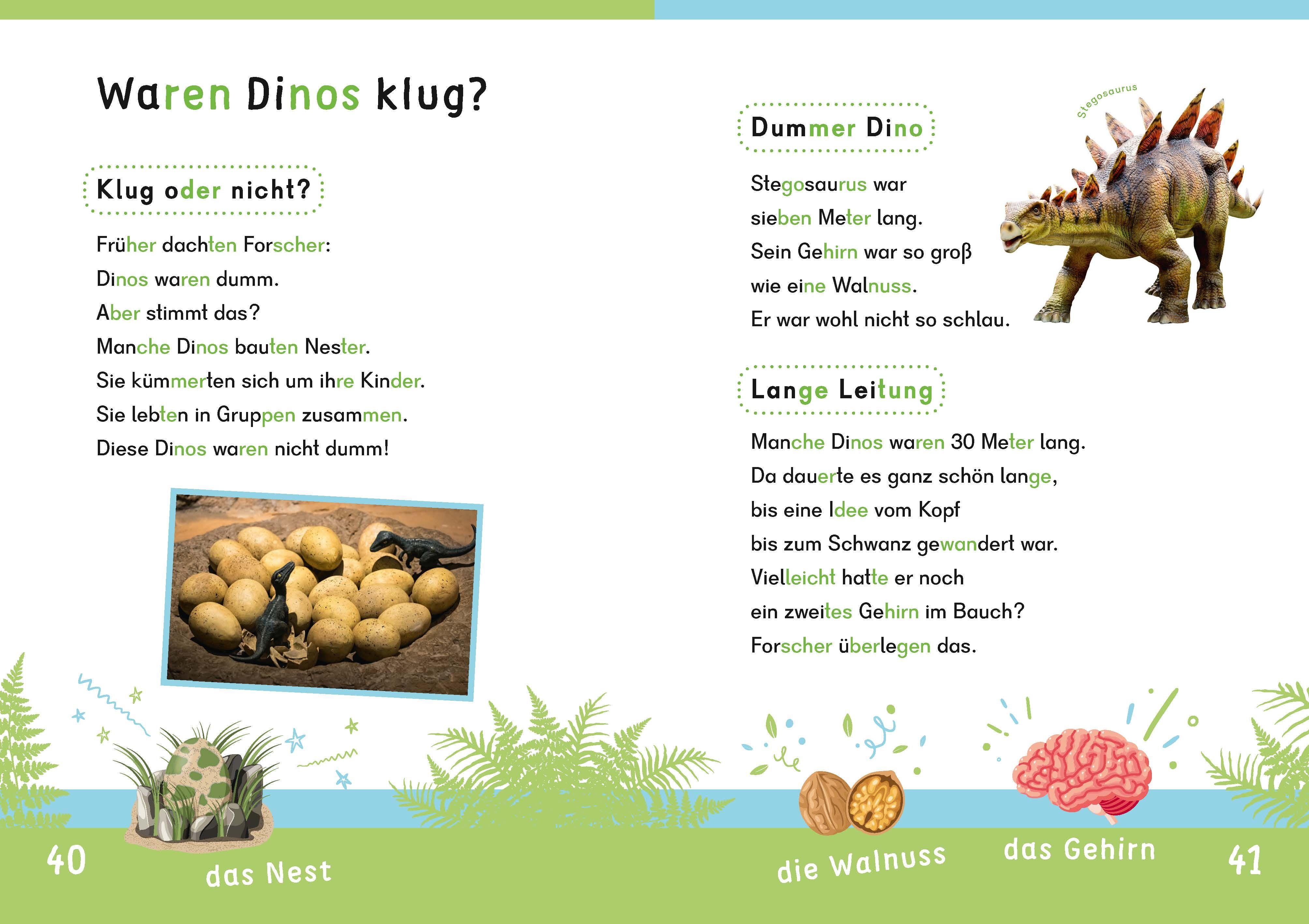 Beispielinhalt (Bild) Dein Lesestart: Weißt du schon alles über Dinos? Ab 1. Klasse